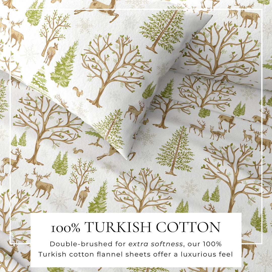 Turkish Cotton Flannel Sheet - Lakeview Collection