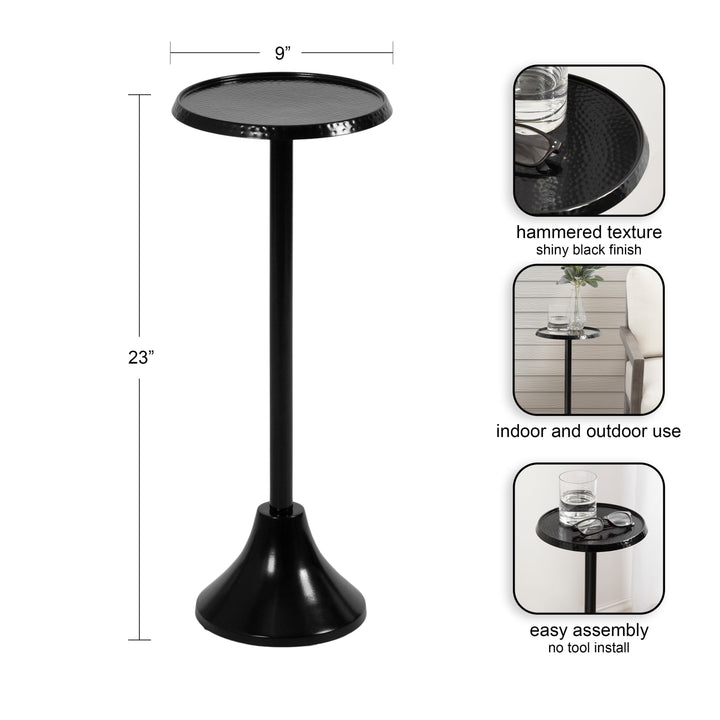 Sanzo Outdoor Metal Drink Table