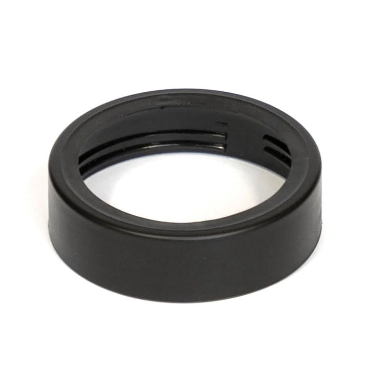 Replacement lid for can cooler, black plastic rim with vent slots