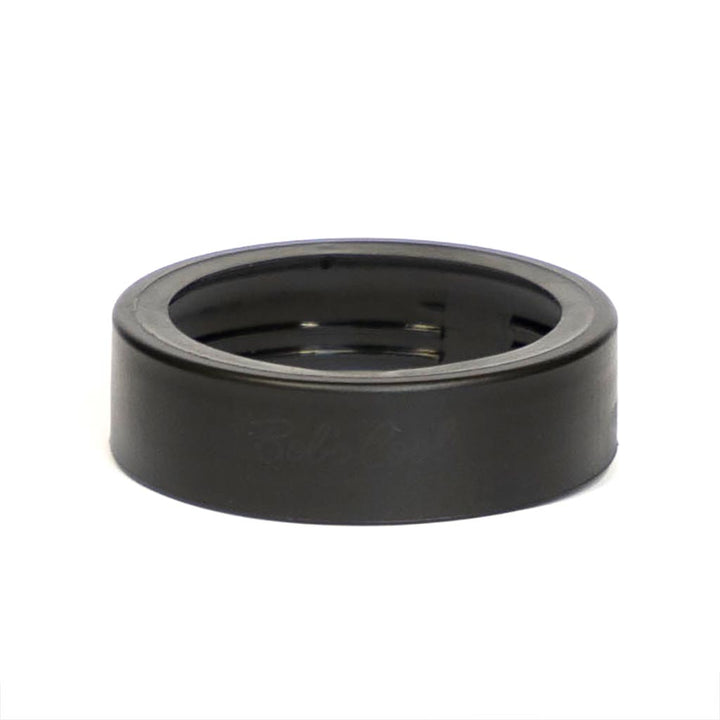 Replacement lid for can cooler, black plastic top with open center