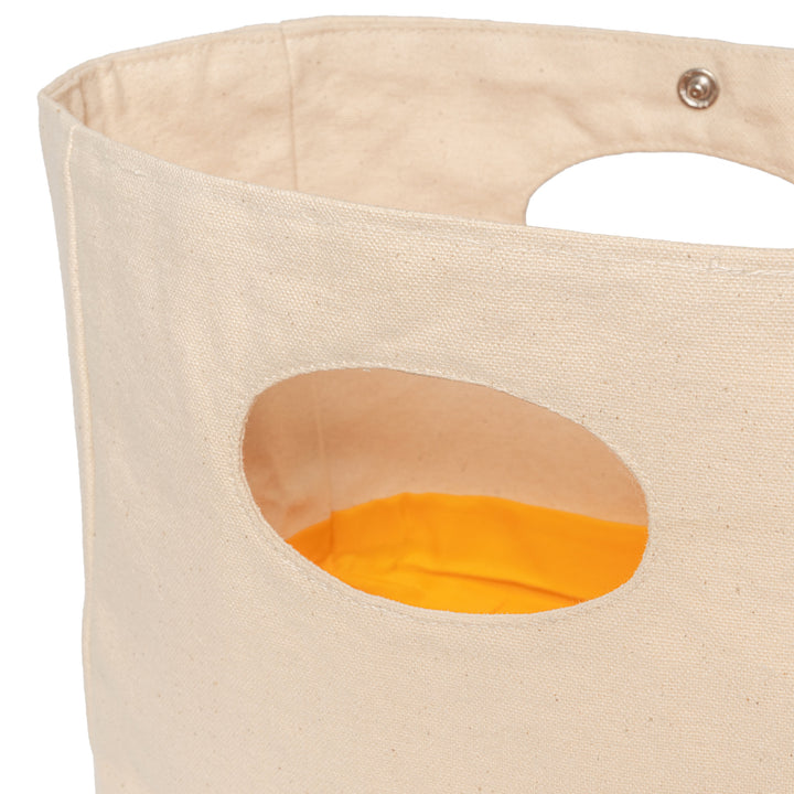 Reusable Organic Cotton Canvas Baskets (Set of 2)