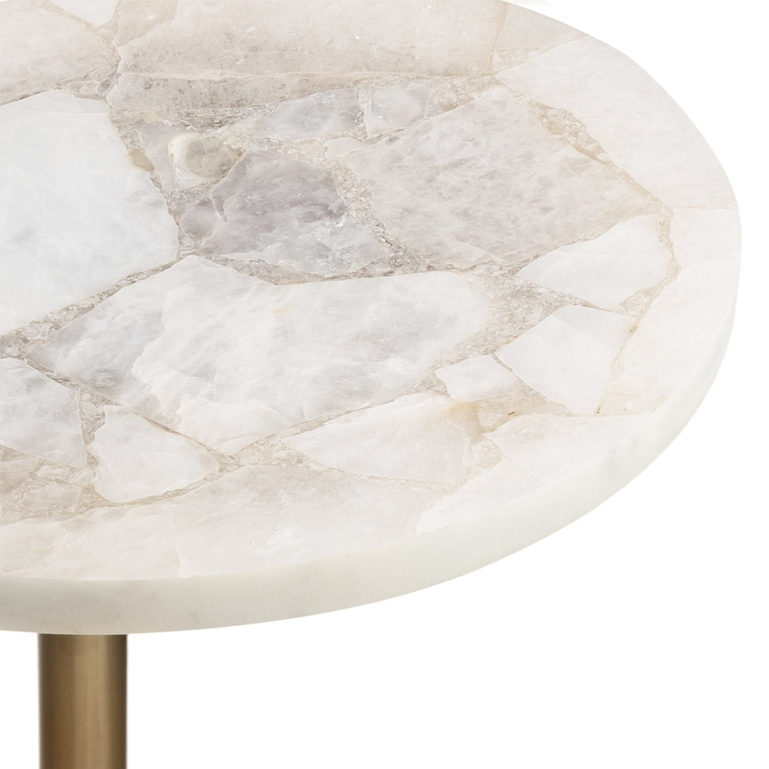 Engles Adjustable Marble Table and Plant Stand