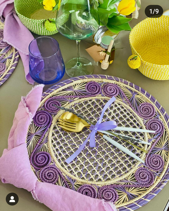 Caracol Handwoven Iraca Placemat — Placemats, [material], MacondoForever