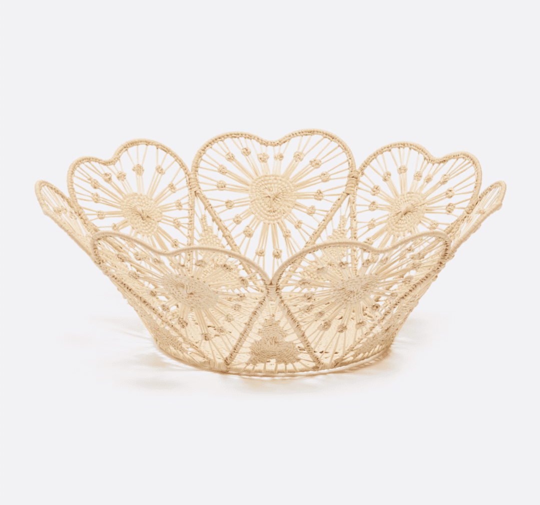 Heartfelt Handwoven Iraca Bread Basket — Basket, [material], MacondoForever