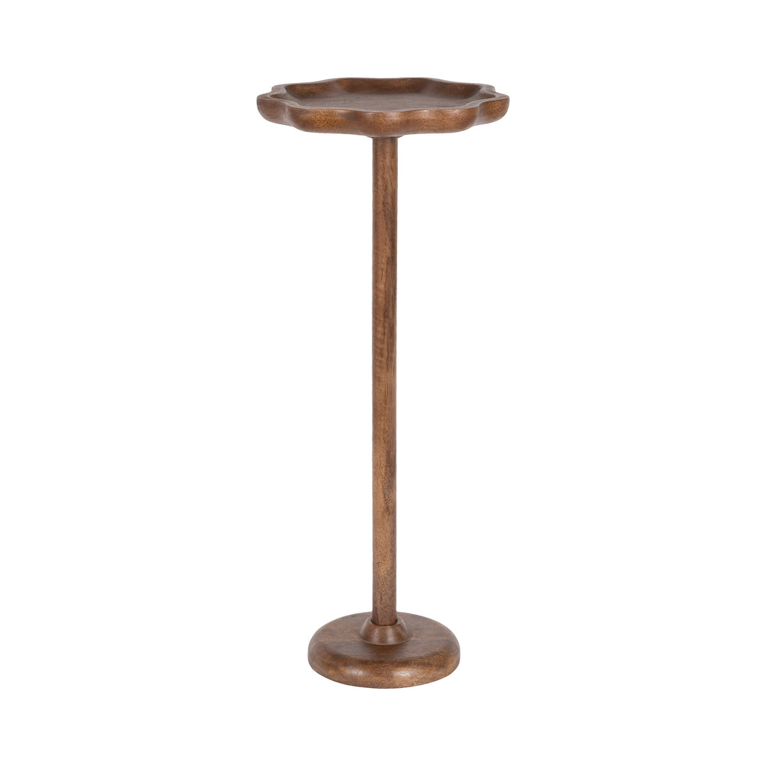 Alezar Scallop Wood Drink Table