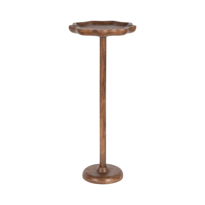 Alezar Scallop Wood Drink Table