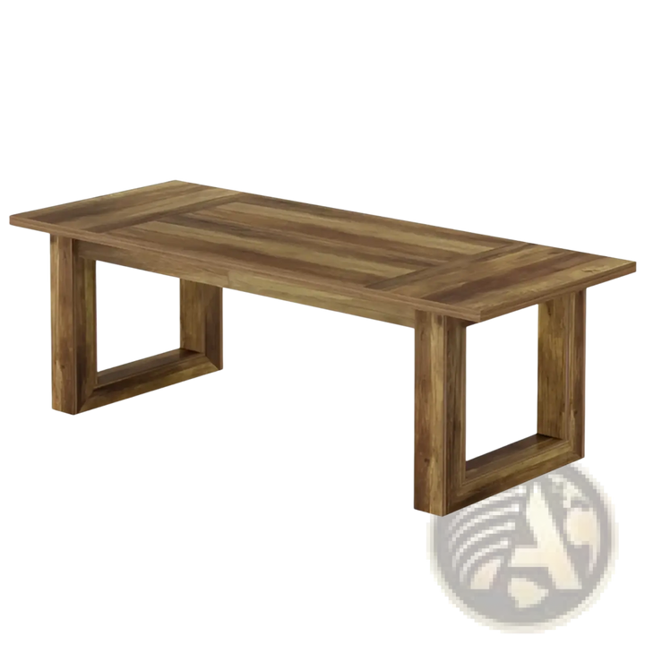 Rustic Brown Wooden Computer and Dining Desk