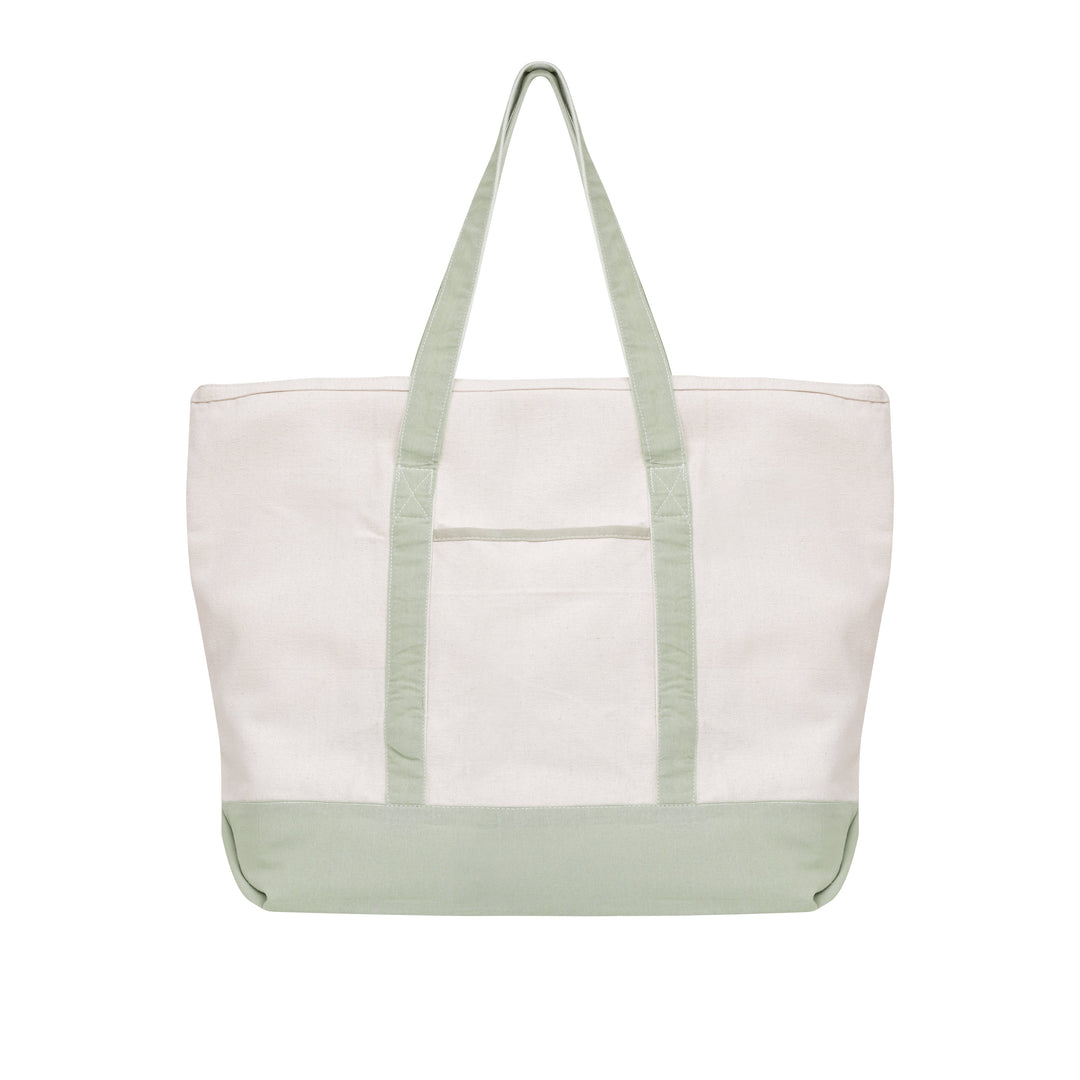 Extra Large Organic Zip Top Canvas Tote