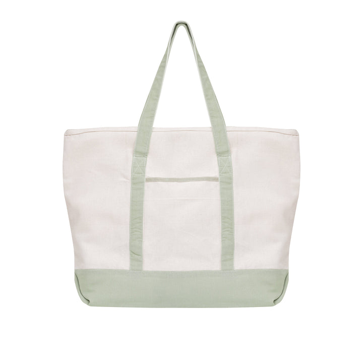 Extra Large Organic Zip Top Canvas Tote