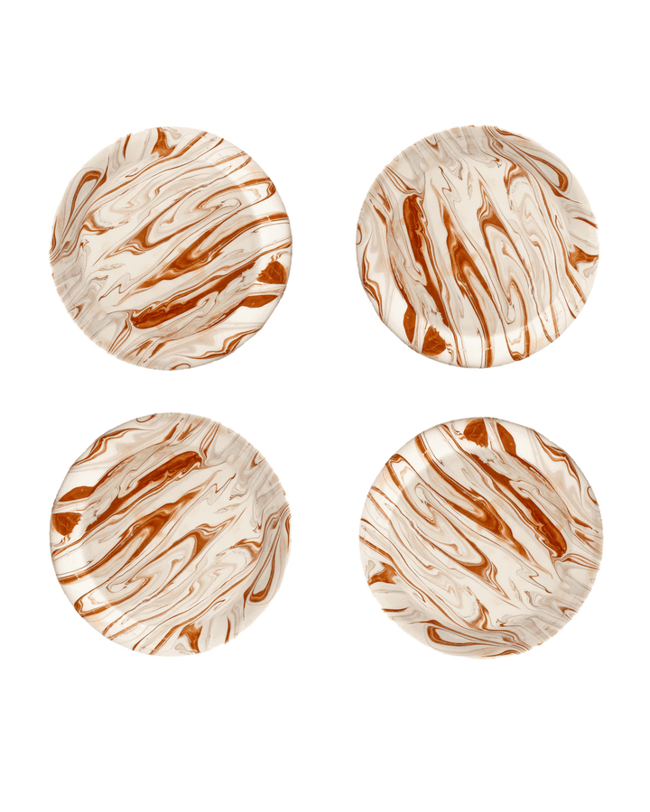 Marbled Terra Salad Plate - Set of 4