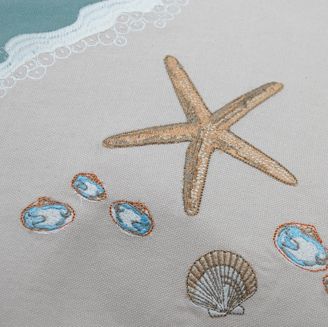 Cotton Sand & Shells Table Runner