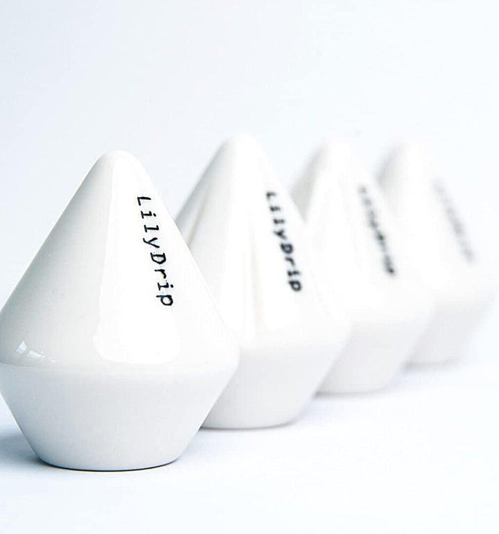 LilyDrip – Ceramic Pour-Over Specialty Coffee Accessory, Fits Pour-Over Cone Drippers