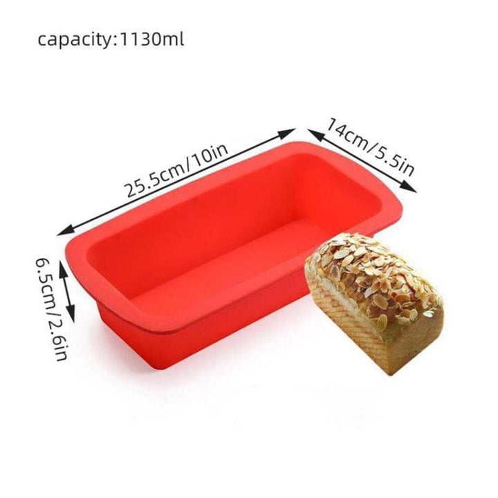 Silicone Cake Mold Baking Accessories Rectangular Bread Mold Toast Pan Cake Moulds Home Kitchen Tools Silicone Bread Loaf Pan Non-Stick Silicone Baking Mold For Homemade Baking Cakes Breads