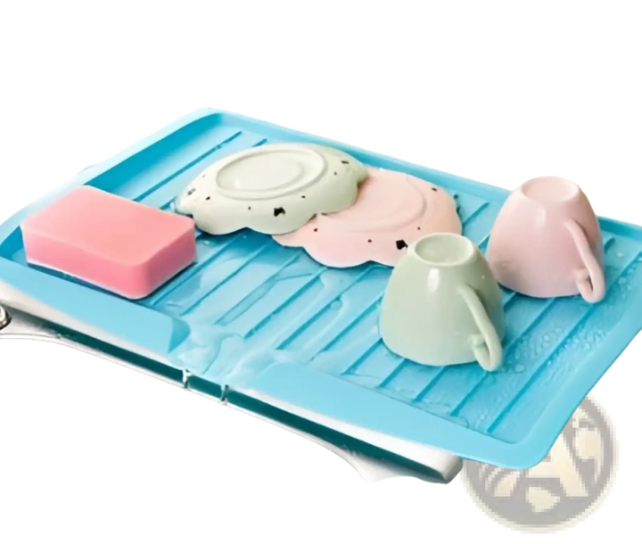Silicone Dish Drying Mat Ribbed Kitchen Rack 45x31cm