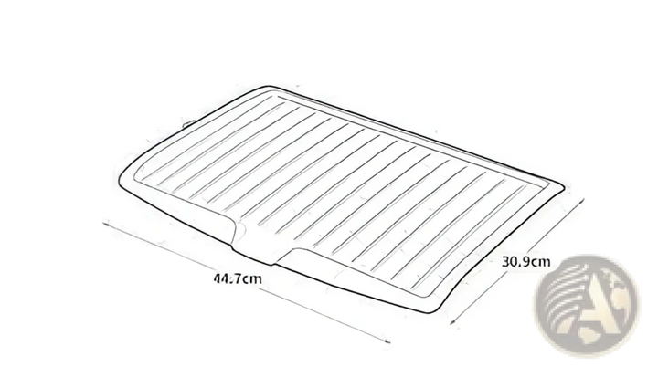 Silicone Dish Drying Mat Ribbed Kitchen Rack 45x31cm