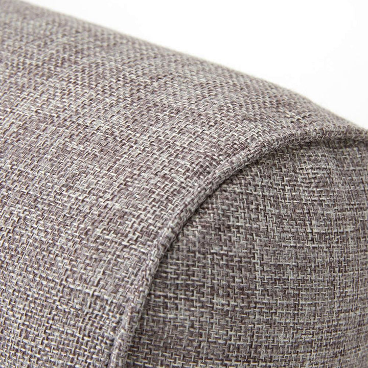 Solid Long Round Maternity Pillow Cotton linen Neck Headrest Body pillow Bed Chair Car Seat Backrest Sleeping Pillow Round Cervical Roll Cylinder Bolster Pillow with Removable Washable Cover, Ergonomically Designed  for Head Neck Spine