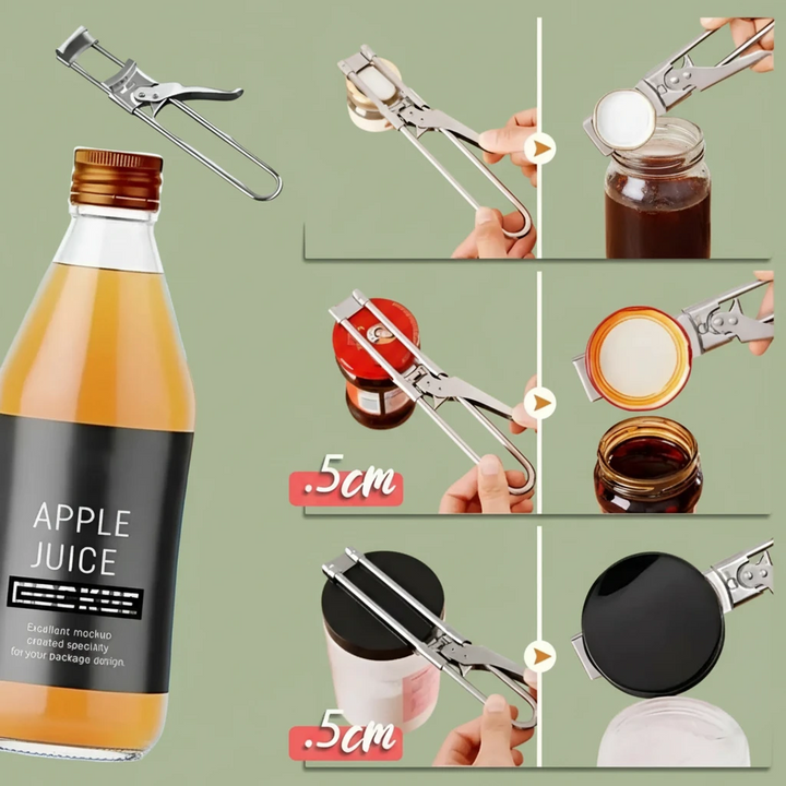 Stainless Steel Adjustable Jar and Bottle Opener