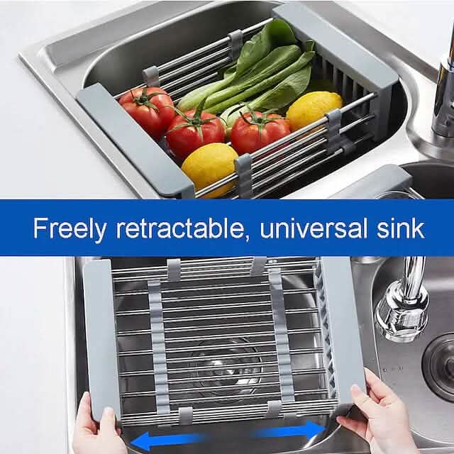 Stainless Steel Telescopic Sink Drain Basket