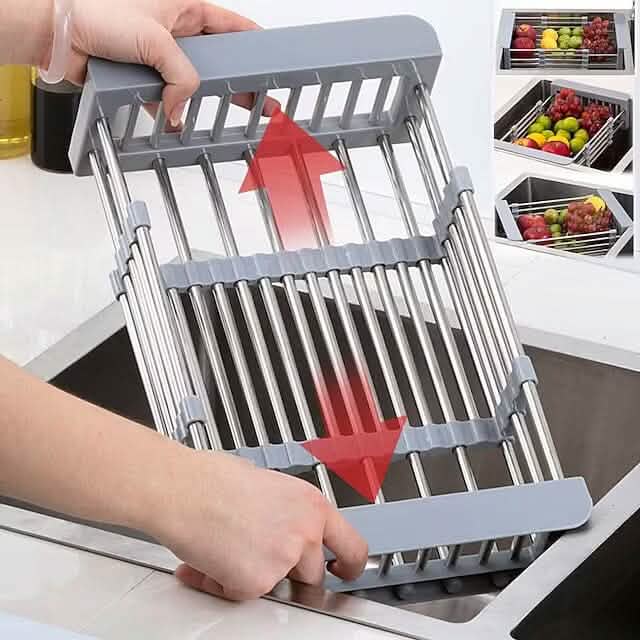 Stainless Steel Telescopic Sink Drain Basket