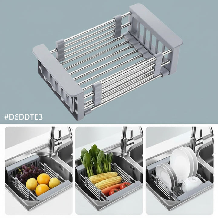 Stainless Steel Telescopic Sink Drain Basket