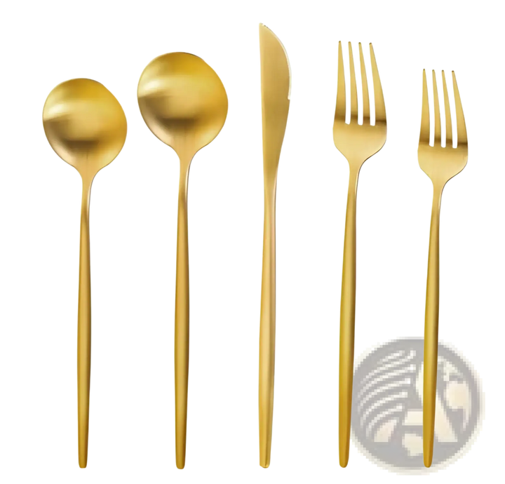 Stainless Steel Matte Cutlery Set Minimalist Flatware