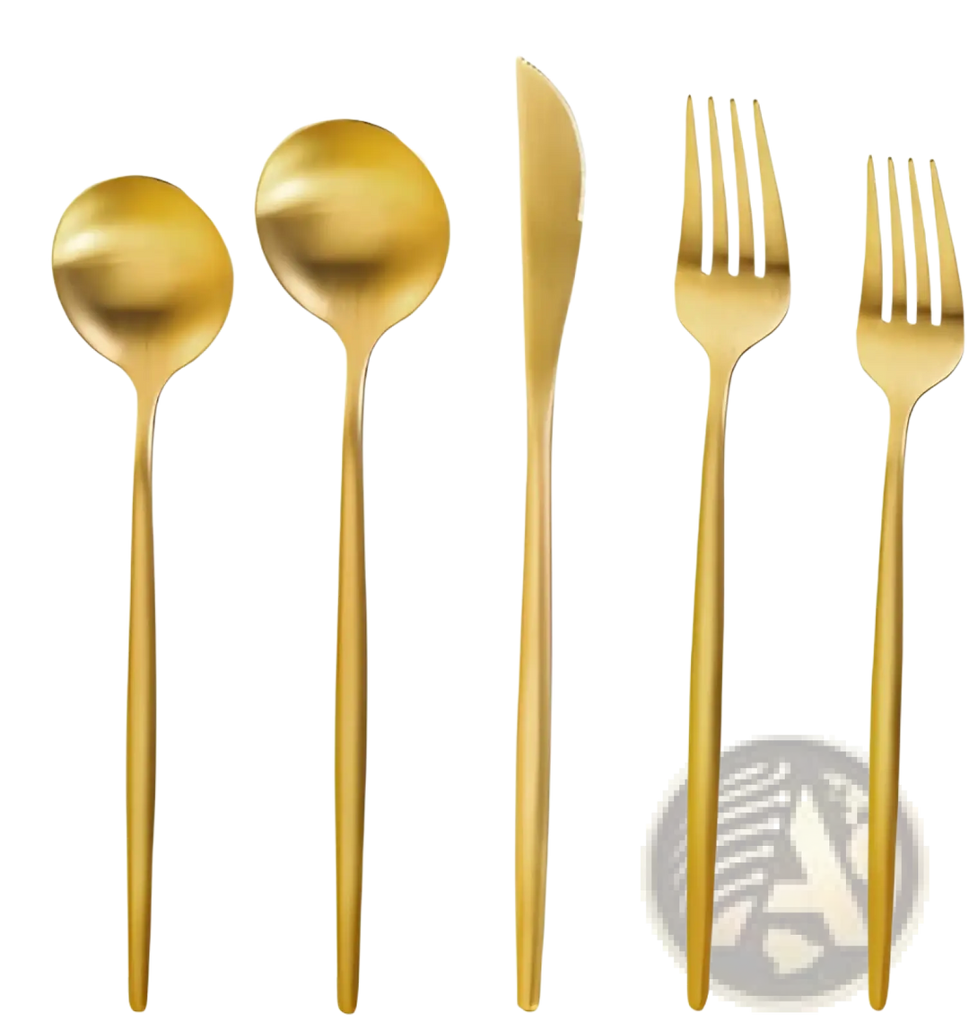 Stainless Steel Matte Cutlery Set Minimalist Flatware