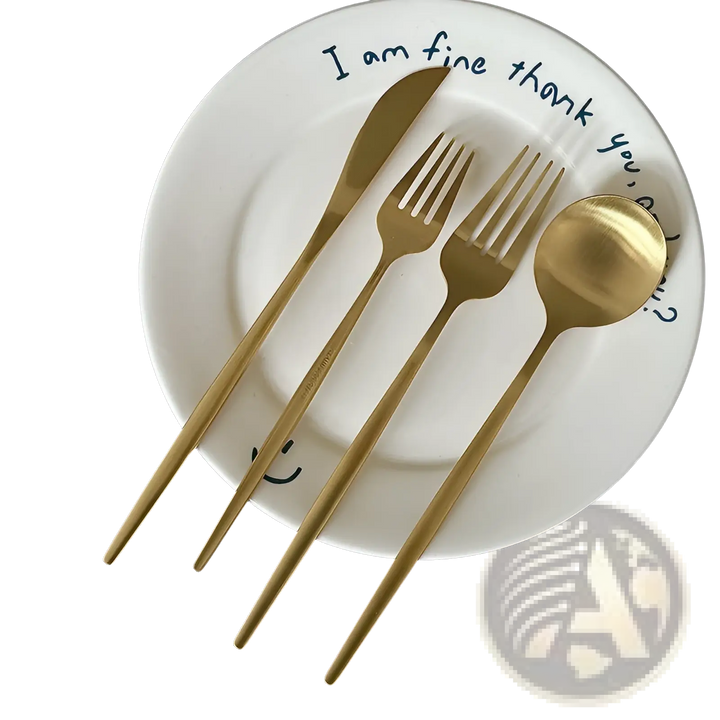 Stainless Steel Matte Cutlery Set Minimalist Flatware