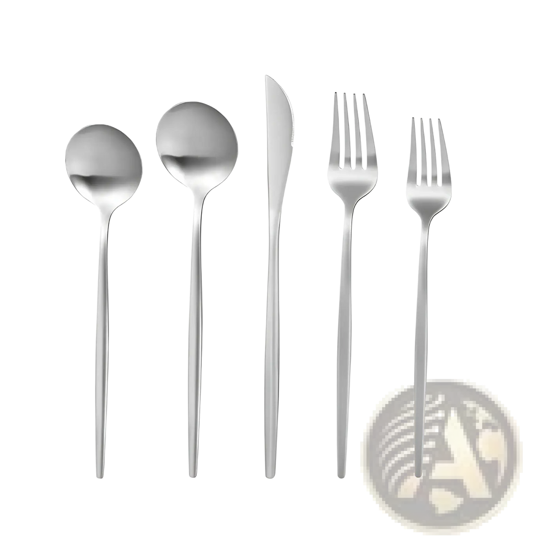 Stainless Steel Matte Cutlery Set Minimalist Flatware