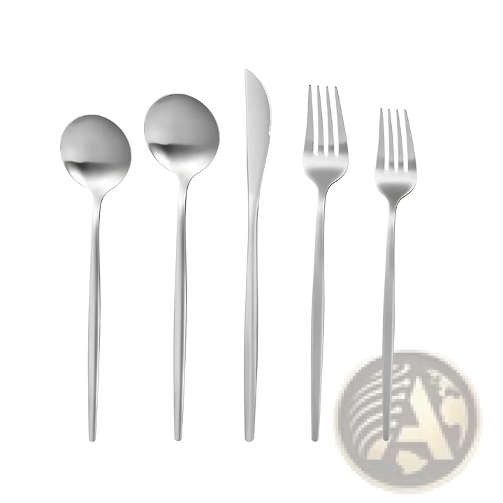 Stainless Steel Matte Cutlery Set Minimalist Flatware