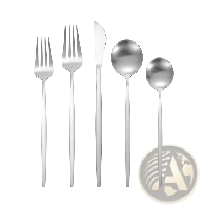 Stainless Steel Matte Cutlery Set Minimalist Flatware