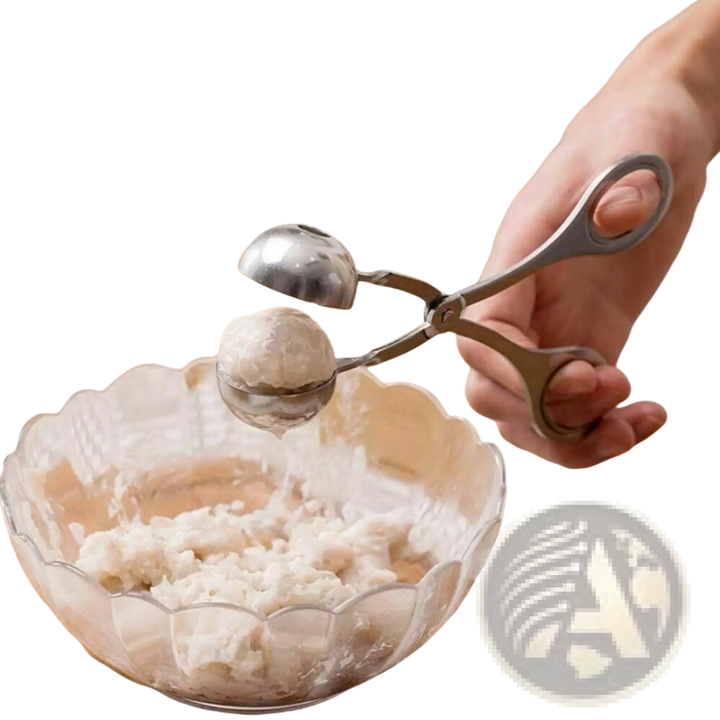 Stainless Steel Meatball Maker Tongs Kitchen Baller Scoop