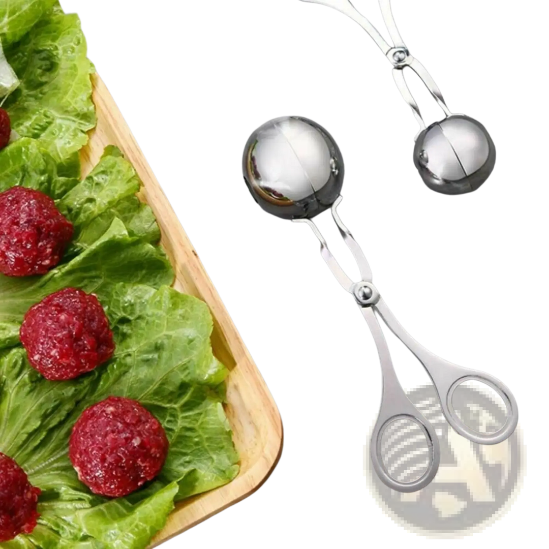 Stainless Steel Meatball Maker Tongs Kitchen Baller Scoop
