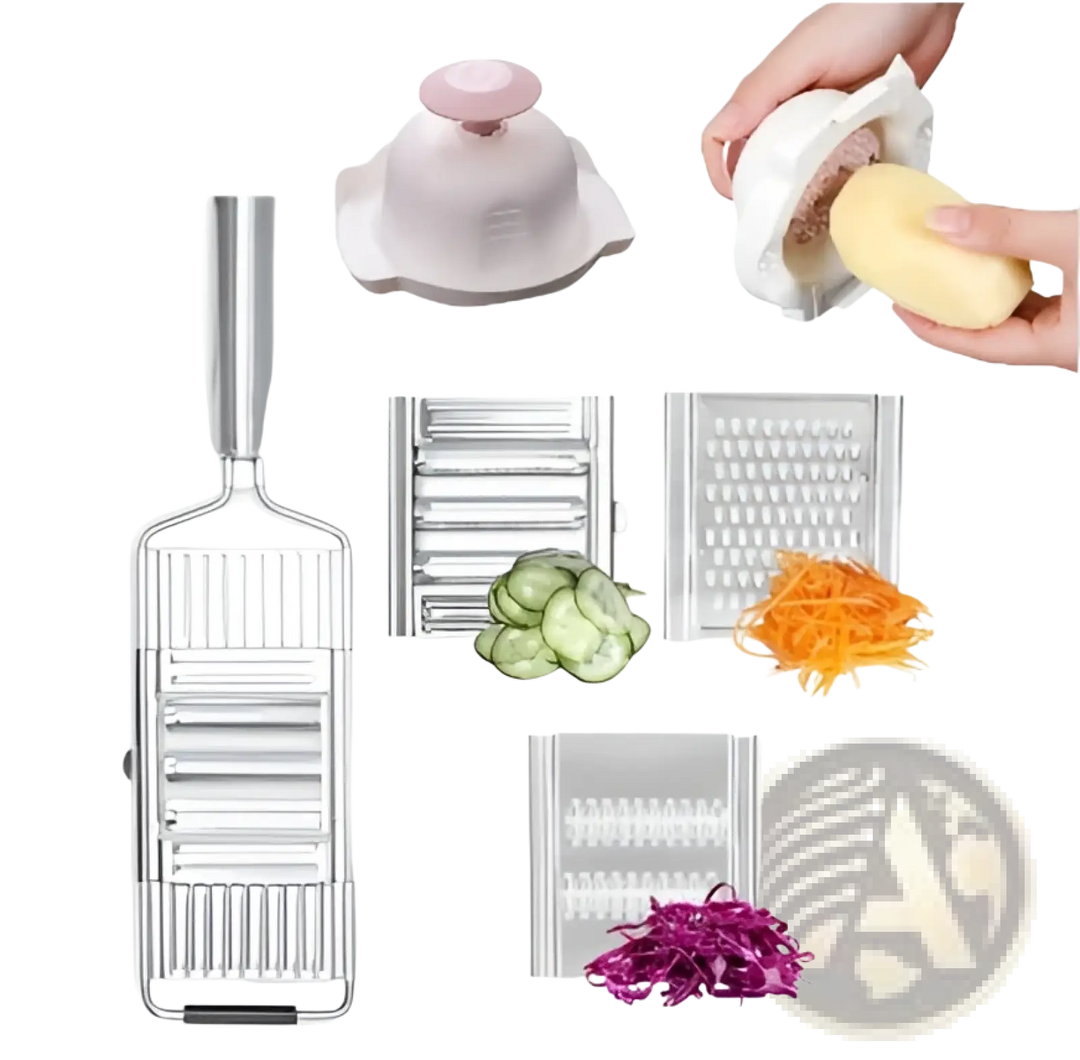 Stainless Steel Multi Grater and Slicer Set
