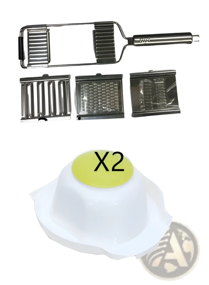 Stainless Steel Multi Grater and Slicer Set