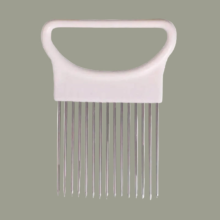 Stainless Steel Onion Needle Fork Vegetable Fruit Slicer