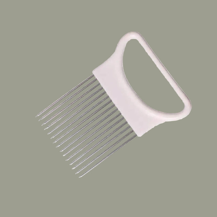 Stainless Steel Onion Needle Fork Vegetable Fruit Slicer
