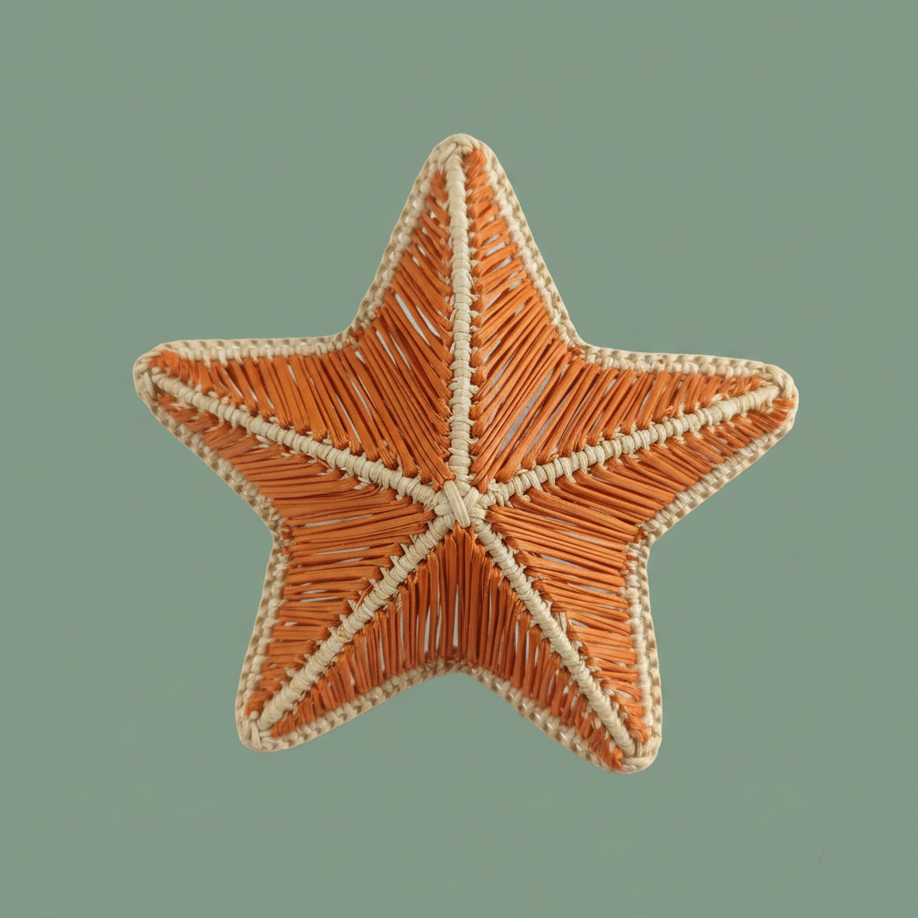 Starfish Handwoven Iraca Napkin Ring