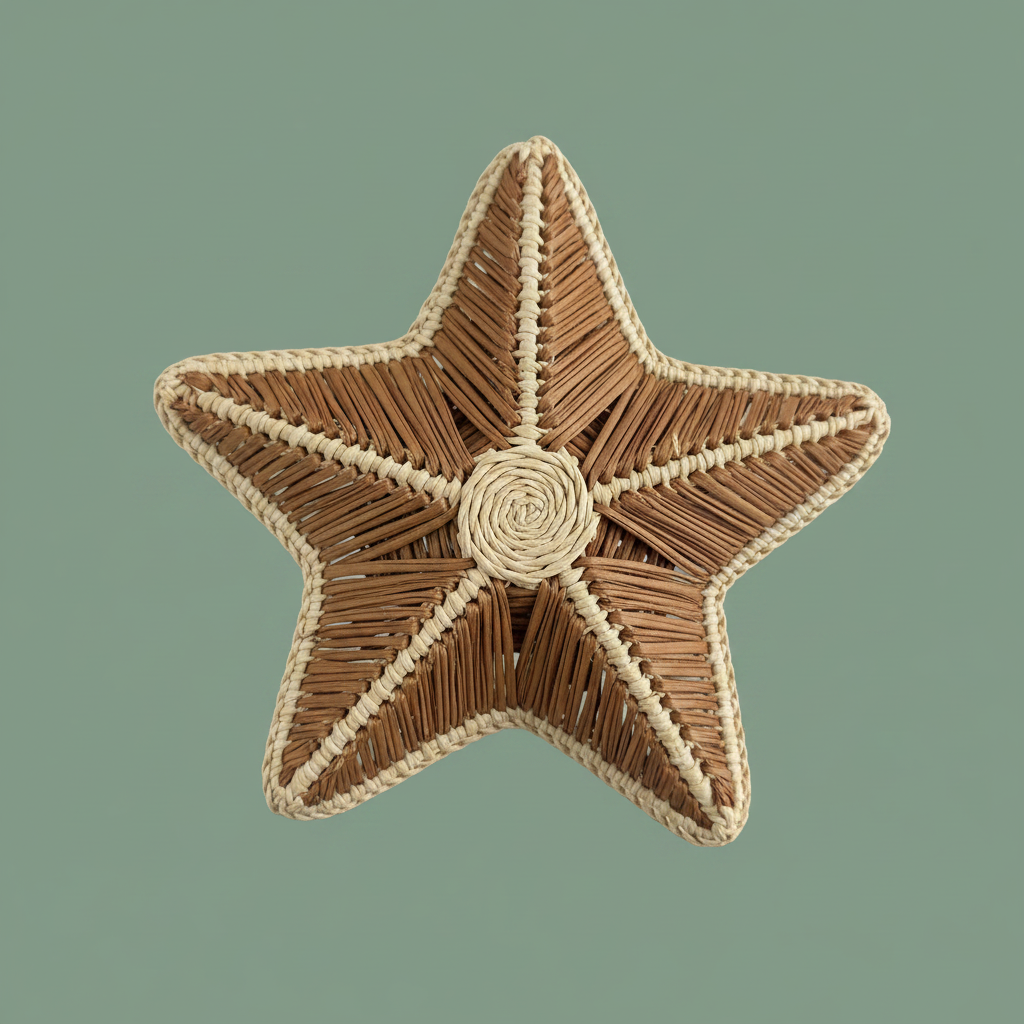 Starfish Handwoven Iraca Napkin Ring