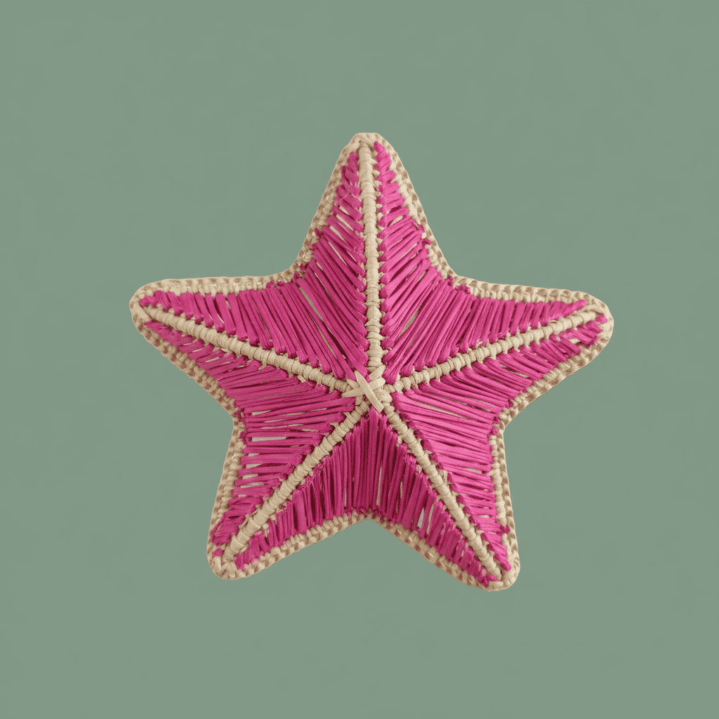 Starfish Handwoven Iraca Napkin Ring — Napkin Rings, [material], MacondoForever