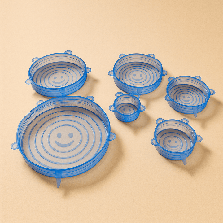 Silicone Stretch Lids for Bowls & Containers (6‑Pack)