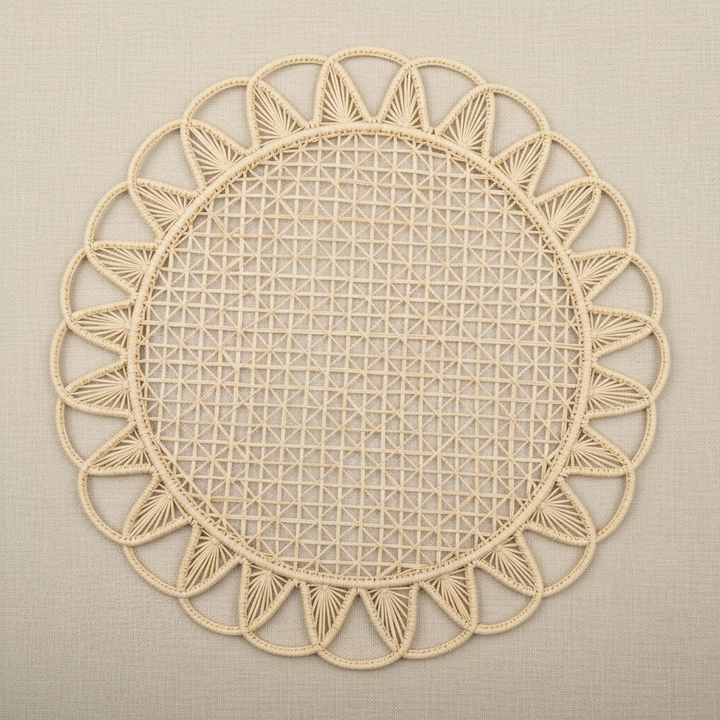 Luminous Handwoven Iraca Placemat