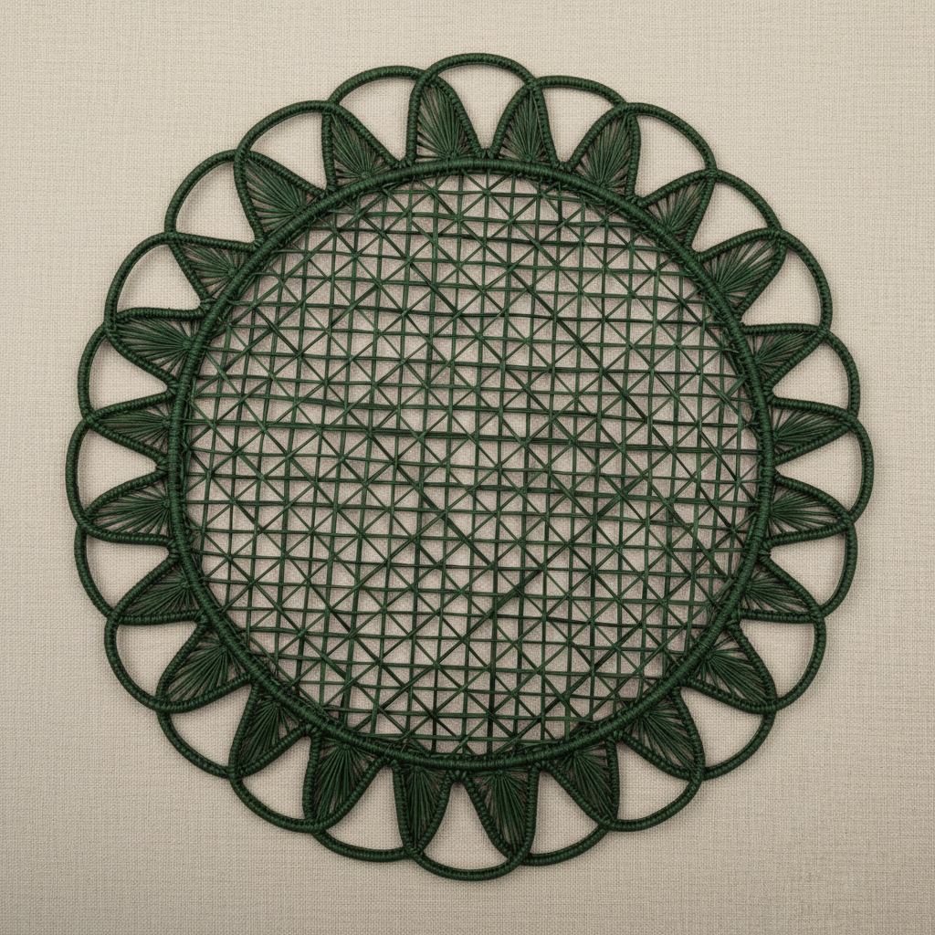 Luminous Handwoven Iraca Placemat