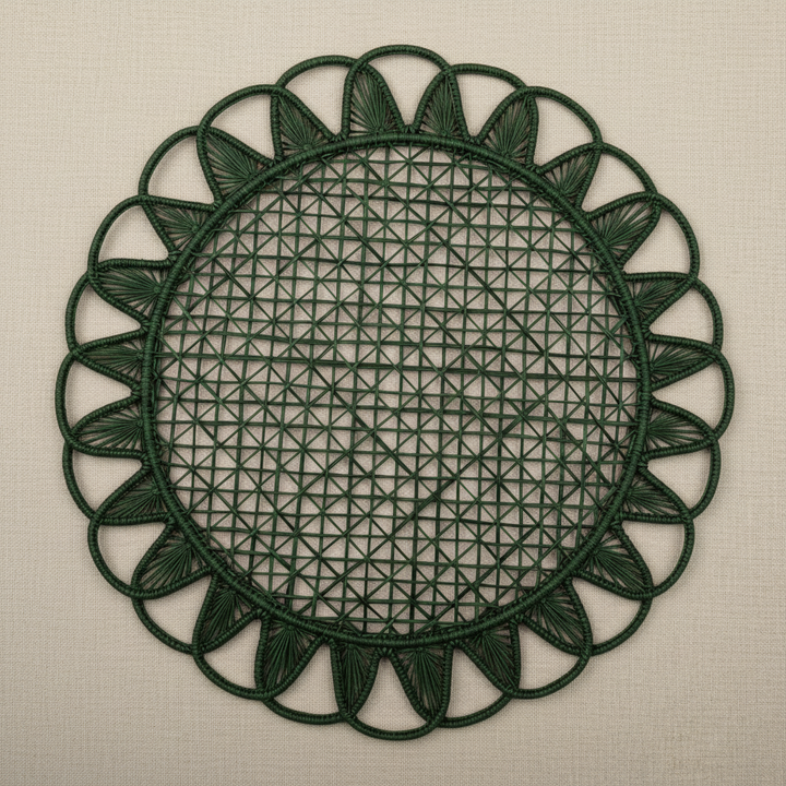 Luminous Handwoven Iraca Placemat