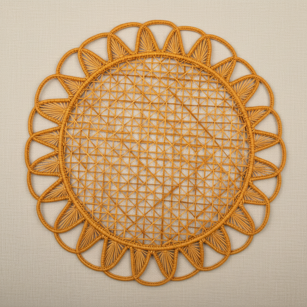 Luminous Handwoven Iraca Placemat