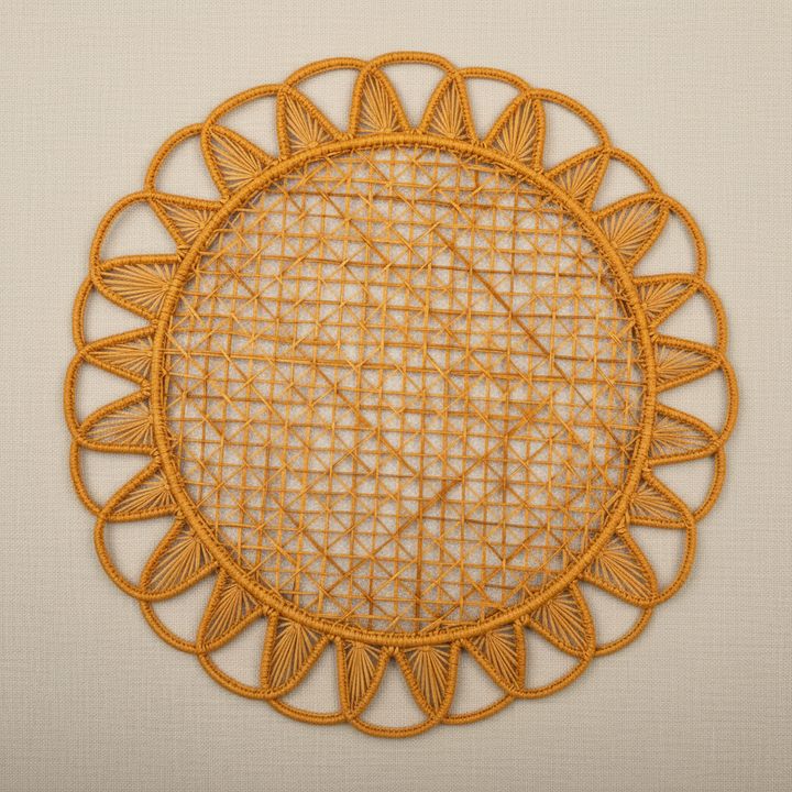 Luminous Handwoven Iraca Placemat