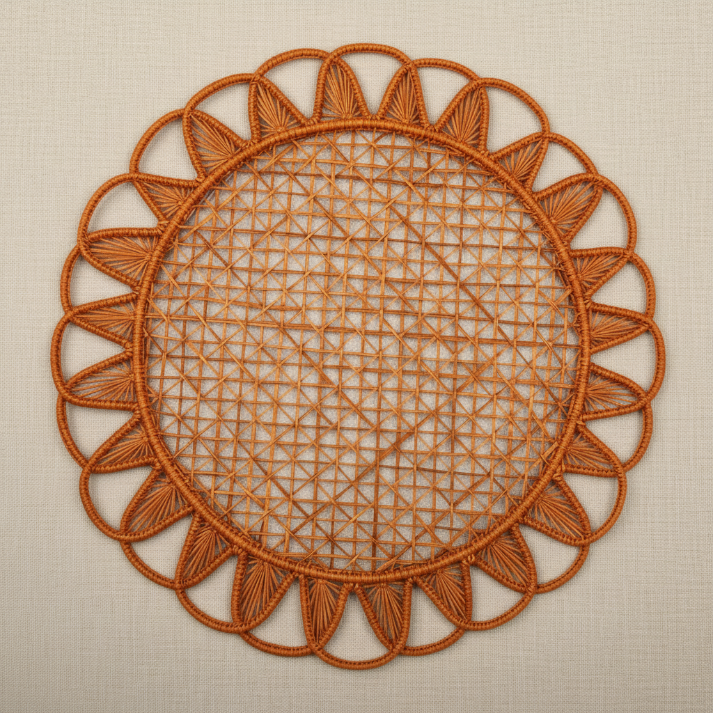 Luminous Handwoven Iraca Placemat