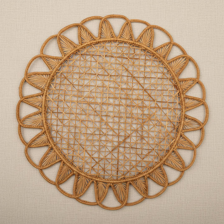Luminous Handwoven Iraca Placemat