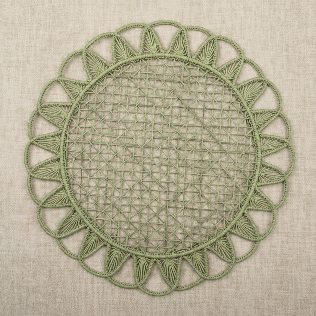 Luminous Handwoven Iraca Placemat