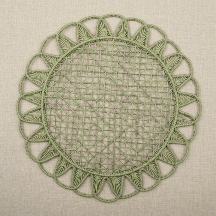Luminous Handwoven Iraca Placemat
