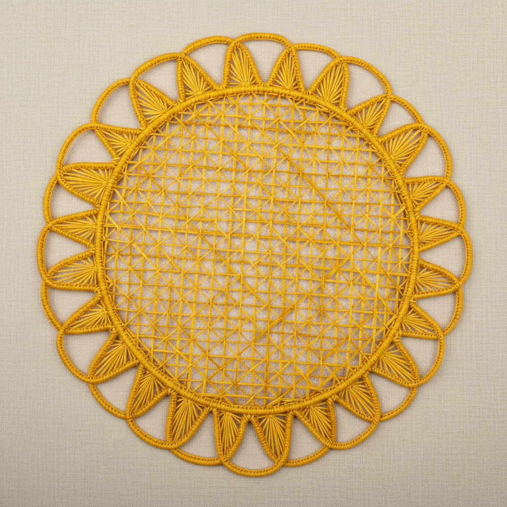 Luminous Handwoven Iraca Placemat